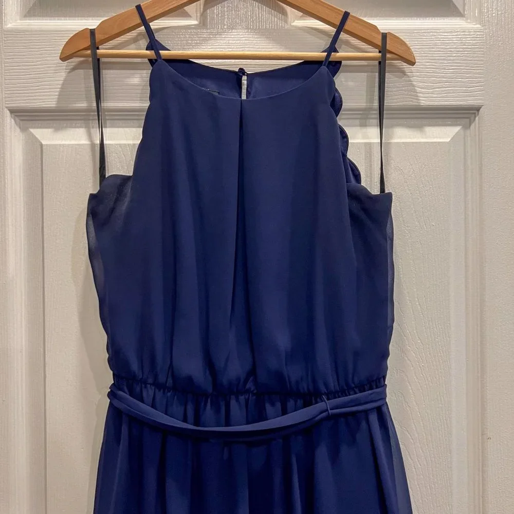 Iz Byer Scalloped Edge A-Line Dress, Size L - Picture 6 of 7